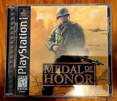 Medal Of Honor (Sony PlayStation 1 1999) Black Label CIB Complete Nice Disc • $10