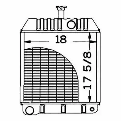 Radiator Fits Massey Ferguson 40B 50C 50D 579010M92 • $358.99