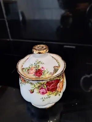 Royal Albert Old Country Roses Jam Pot. 1st Quality. Good Cond. • £15