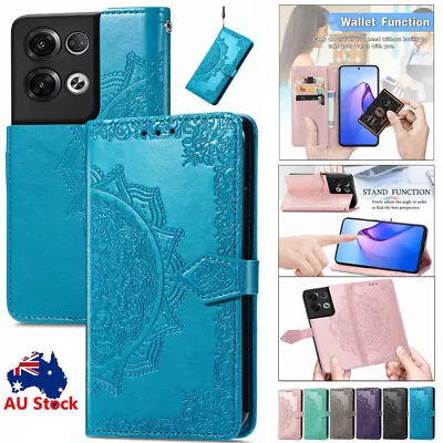 For OPPO A57 A96 A76 A74 A54 A77 Find X3 X5 Reno8 Wallet Case Leather Flip Cover • $12.99