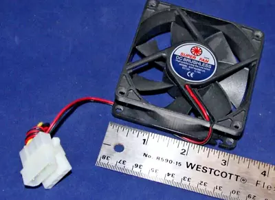 12V DC 80mm Cooling Fan 4-pin 80x80x25mm PC Case FDD Connector - USA - FAST SHIP • $1.99