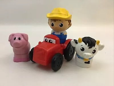 Mega Bloks First Builders Barnyard Buddies Farmer Cow Pig Tractor • $19.96