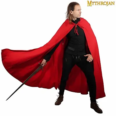 Medieval Hooded Cloak Cosplay Cape With Hood Unisex Cotton Canvas Costume • $69.99