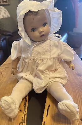 Rare Vintage 1918’s 24” Baby Doll Madame Hendren Composite And Clothe • $100