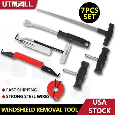 Auto Windshield Wind Glass Removal Tool 7pcs Car Window Windshield Remover Set • $26.90