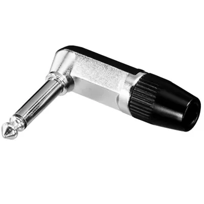 £2.95 • Buy Rean NYS207 1/4   6.35mm Mono TS Right Angle Jack Plug 2 Pole Connector Nickel