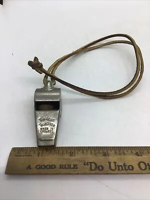 Vintage The Acme  Thunderer  Brass Metal Military Police Whistle Made In England • $19.99