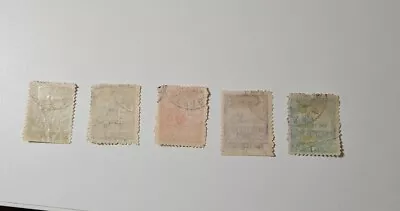 Mexico 1895 /1897 Transport Stamps  High Value Used Old . Diez Pesos  12 Perf • £1.20