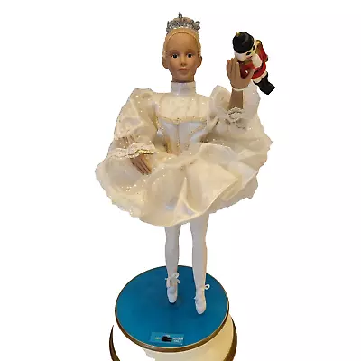 Vintage Nutcracker Suite 17” Tall Musical Dancing Ballerina Doll SEE DESCRIPTION • $25.95