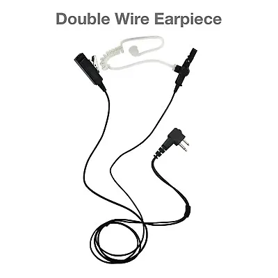 2-Wire Acoustic Tube PTT Earpiece For Motorola Radios CLS1110 CP200 RDM2070D • $17.99