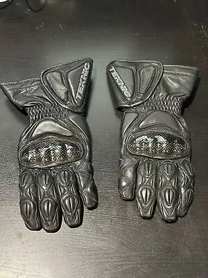 Teknic Leather Gauntlet Motorcycle Gloves Women’s/Ladies (Kevlar By DuPont) • $25