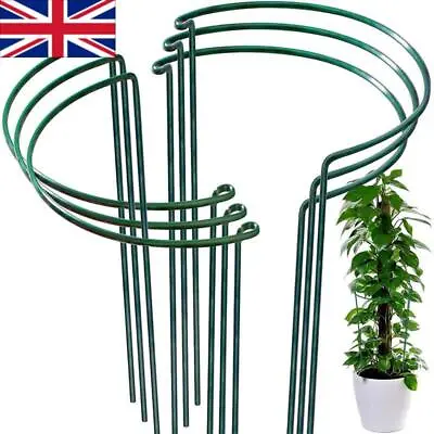 £8.86 • Buy 12X Round Metal Plant Supports Stake For Peonies Hydrangea Strong Stakes Garden