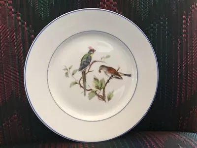 VA Vista Alegre Portugal Porcelain Bird Birds Salad Plates Blue Trim Vintage • $65