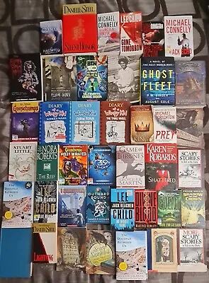 Collection Of Books (Game Of Thrones Jack Reacher Diary Of A Wimpy Kid Etc) • $4