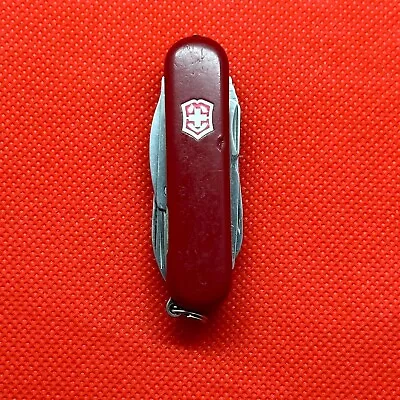 Red Lite Victorinox Rostfrei Midnite Minichamp II Lite 58MM Swiss Army Knife • $66.92