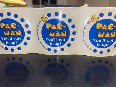 Vintage Pac-Man Stickers 6 Stickers See Photos • $2.68