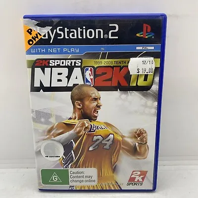 NBA 2K10 PlayStation 2 Complete With Manual Free Postage AU Seller • $19.99