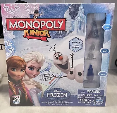 Disney Frozen Monopoly Junior Hasbro Board Game 2014 Unopened • $24.99