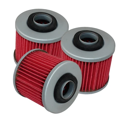 $11 • Buy For Yamaha XVS1100 V-Star 1100 Custom 2000-2009 Oil Filter 3-Pack