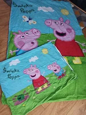 £6.99 • Buy Peppa Pig Duvet Cover Set 2-in-1 Reversible Design Kids Bedding Bedroom Beautifu