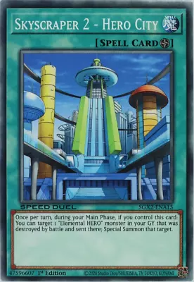 YuGiOh Skyscraper 2 - Hero City SGX2-ENA15 Common 1st Edition • £0.99