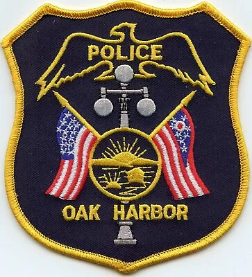 OAK HARBOR OHIO OH State Flag POLICE PATCH • $9.99