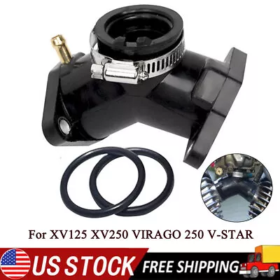 For Yamaha XV125 XV250 VIRAGO 250 V-STAR Intake Carburetor Carby Manifold US • $11.79