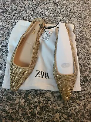 Zara New Woman Flat   Eu40 Us9 • $39