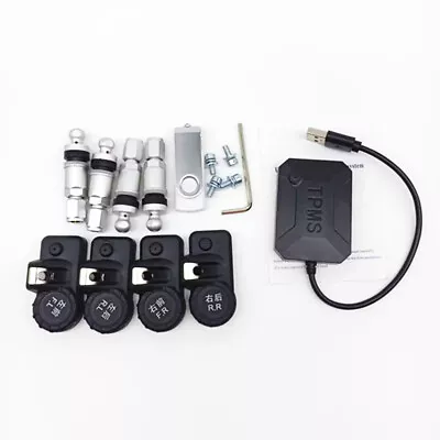 TPMS Tire Pressure Monitor System 4 Internal Sensors For Android Car DVD Player • $40.40