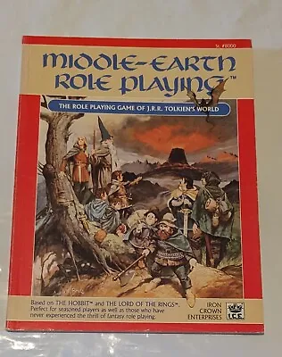 Middle Earth Role Playing 1986 US 2nd Edition Rule Book RPG MERP ICE • £48.99