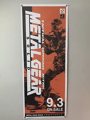 METAL GEAR SOLID  Repro Banner 20x51” Ps1 Psx PlayStation Display Poster • $59.99