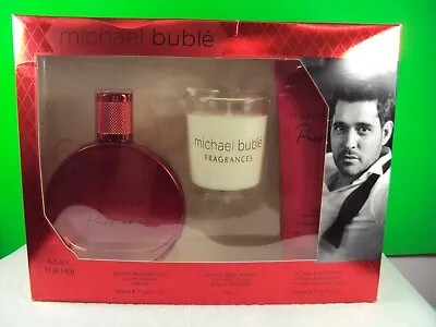 Passion By Michael Buble 3.4 Oz EDP Spray+ Candle+ 3.4 Lotion Set NIB (B9A • $28.79