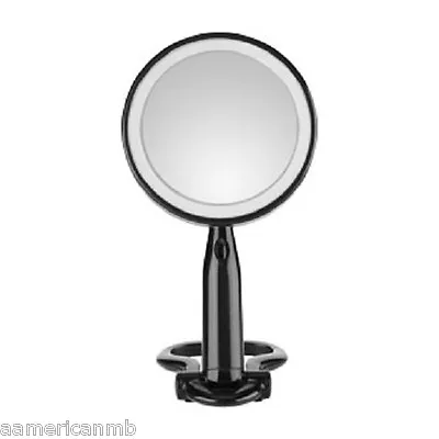 Conair Reflect 3x/1x Magnifying 5.5  Makeup Travel Mirror LED Lighted Black • $22