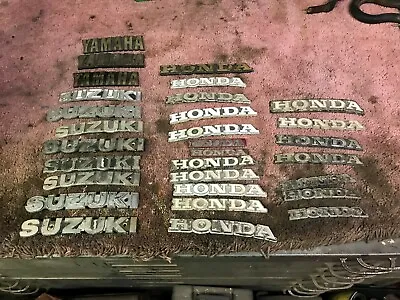 Vintage Honda Suzuki Yamaha Tank Emblem Badge  Lot  • $106.25