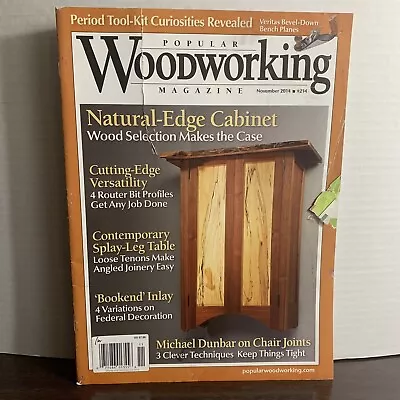 Popular Woodworking Magazine November 2014 Build A Natural-Edge Cabinet • $14.95