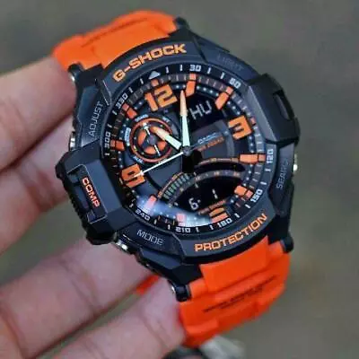 Casio G-Shock GA-1000-4A Gravity Master Orange Resin Analog Digital Men's Watch • $238