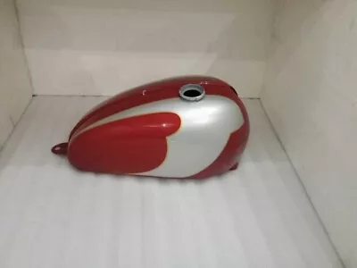 $246.50 • Buy TRIUMPH T120 CHERRY & SILVER PAINTED STEEL PETROL FUEL GAS TANK | Fit For