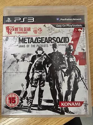 Metal Gear Solid 4: 25th Anniversary Edition - PS3 Game - Complete • £29.99