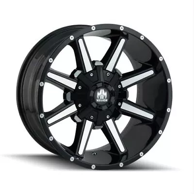 Mayhem 8104-2937B Wheel Arsenal Gloss Black/Machined Face 20X9 6x135/6x139.7 • $361.61