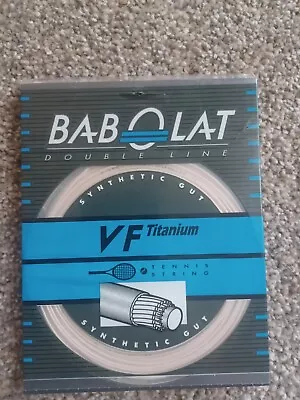 Babolat Vf Titanium Tennis String 38ft Blanc • $25.99