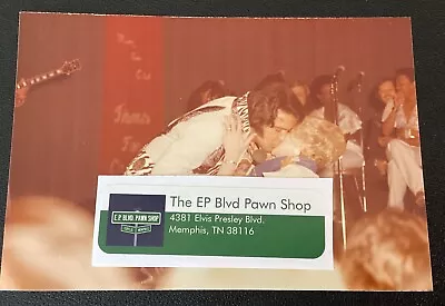 Elvis June 1975 Jackson Mississippi  Candid Audience Photo / Signed Sean Shaver • $10