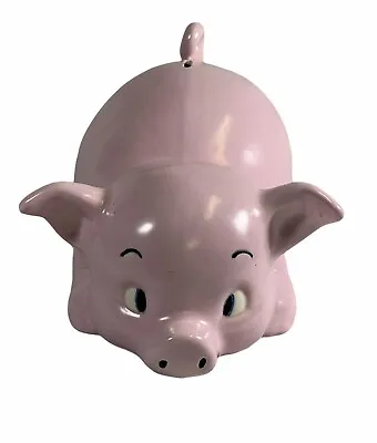 Vintage Ceramic Piggy Bank 1950s-60's 12”x6” • $9.99