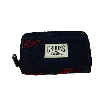 Crooks And Castles Men Zip Wallet Zip Style Name Multicolor Red Black • $30