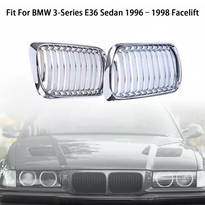 For BMW E36 318i 323i M3 1996-1998 Pair Front Bumper Kidney Grilles Grill Cover • $32.19