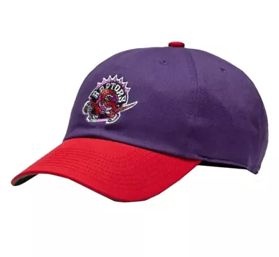 Mitchell & Ness Purple/Red NBA Toronto Raptors 2 Tone HWC Strapback - OS • $24.95