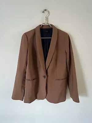 J. Crew Women’s Parke Blazer Jacket Wool Flannel Camel Brown Size 6 G7726 • $42.50