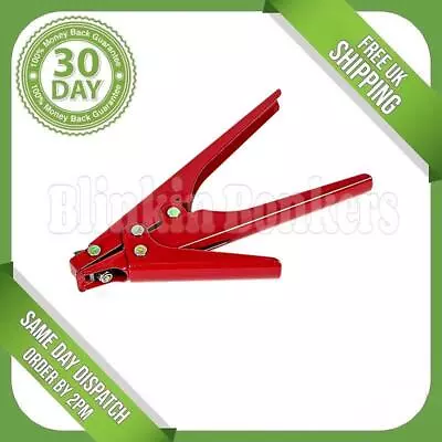 Heavy Duty Zip Tie Tool Nylon Cable Fasten Gun Tensioner Cutter Crimper Pliers • £9.69