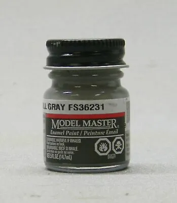 TESTORS PAINT MODEL MASTER  DARK GULL GRAY ENAMEL 1/2oz Plastic Car TES1740 NEW • $19.84