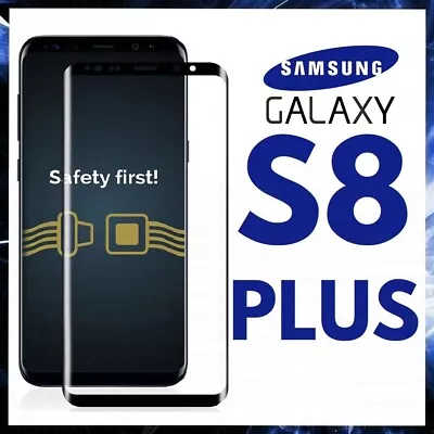 For SAMSUNG GALAXY S8 PLUS CURVED SCREEN PROTECTOR 9D FULL COVER GORILLA GLASS • $11.39