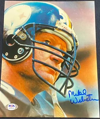 Mike Webster Pittsburgh Steelers HOF 1997 RARE Auto Signed 8x10 Photo ~ PSA/DNA • $229.95